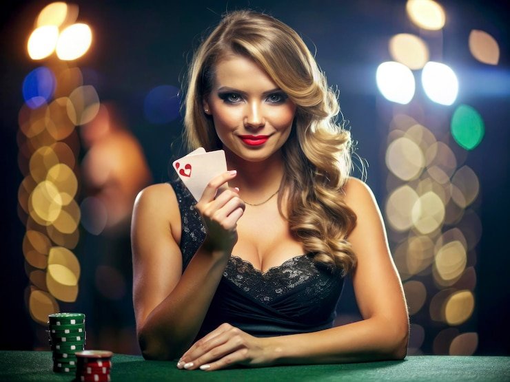 Player hand in Domino QQ showing four tiles arranged face-up
